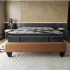 Luxurious 14in Euro Top Mattress, Full Size Plush Memory Foam Mattress for Bed Frames, Dark Gray