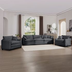 Luxurious and Sophisticated Sofa Set with Soft Cushions and Pillows, Home for Living Rooms and Clubs as well as Home Theaters