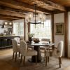Modern 5-Light Black and Gold Chandelier
