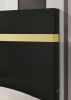 Black 1pc Queen Size Bed Underbed LED Modern Bedroom Furniture Acrylic Trim Mattress Ready Bedframe
