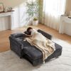 58.27 Inch Upholstery Sofa Bed - Modern Chenille Fabric Loveseat with Adjustable Back - Classic Pull-Out Sofa Bed - Cozy for Living Room or Bedroom -
