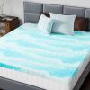 2-3 Inch Gel Memory Foam Mattress Topper Full Size Cooling Mattress Soft and Breathable Bed Topper School Bedroom Furniture