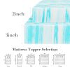 2-3 Inch Gel Memory Foam Mattress Topper Full Size Cooling Mattress Soft and Breathable Bed Topper School Bedroom Furniture