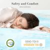 2-3 Inch Gel Memory Foam Mattress Topper Full Size Cooling Mattress Soft and Breathable Bed Topper School Bedroom Furniture